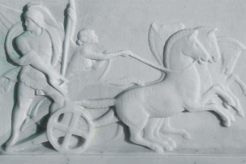 Bassorilievo in marmo statuario