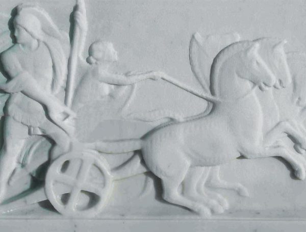 Bassorilievo in marmo statuario